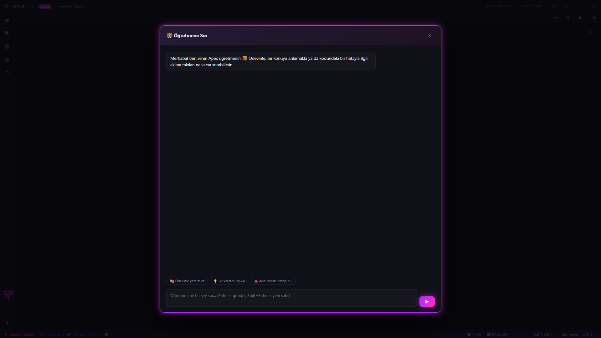 Apex IDE — Ayarlar